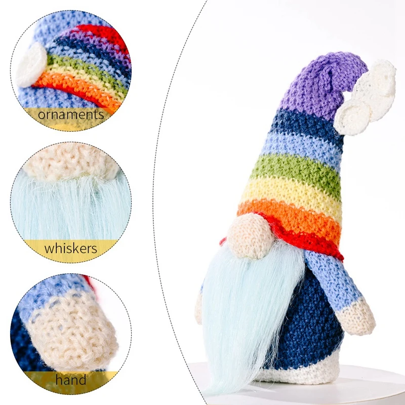 2 шт. ЛГБТ гей-Прайд месяц Радуга гном любовь мы все вместе Красочный дом