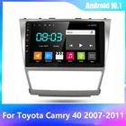 Автомагнитола 9 дюймов для Toyota Camry 40 2007-2011 Android 10,1, стерео, автомобильный мультимедийный видеоплеер, навигация GPS, головное устройство, Авторадио