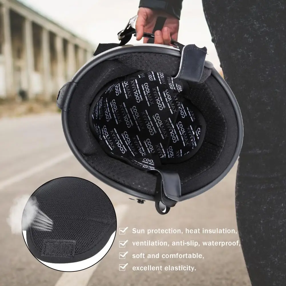 

Motorcycle Helmet Liner Quick-drying Breathable Sweat Wicking Polyester Helmet Lining Heat Insulation Motorcycle Accessories