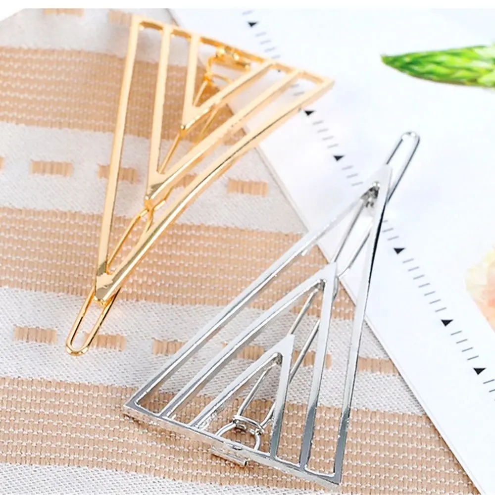 Винтажная заколка для волос геометрической формы модная женская треугольная