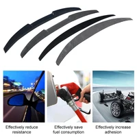 universal car trunk spoiler lip carbon fiber decoration car styling trunk spoiler wing car modified sports tail with adhesive