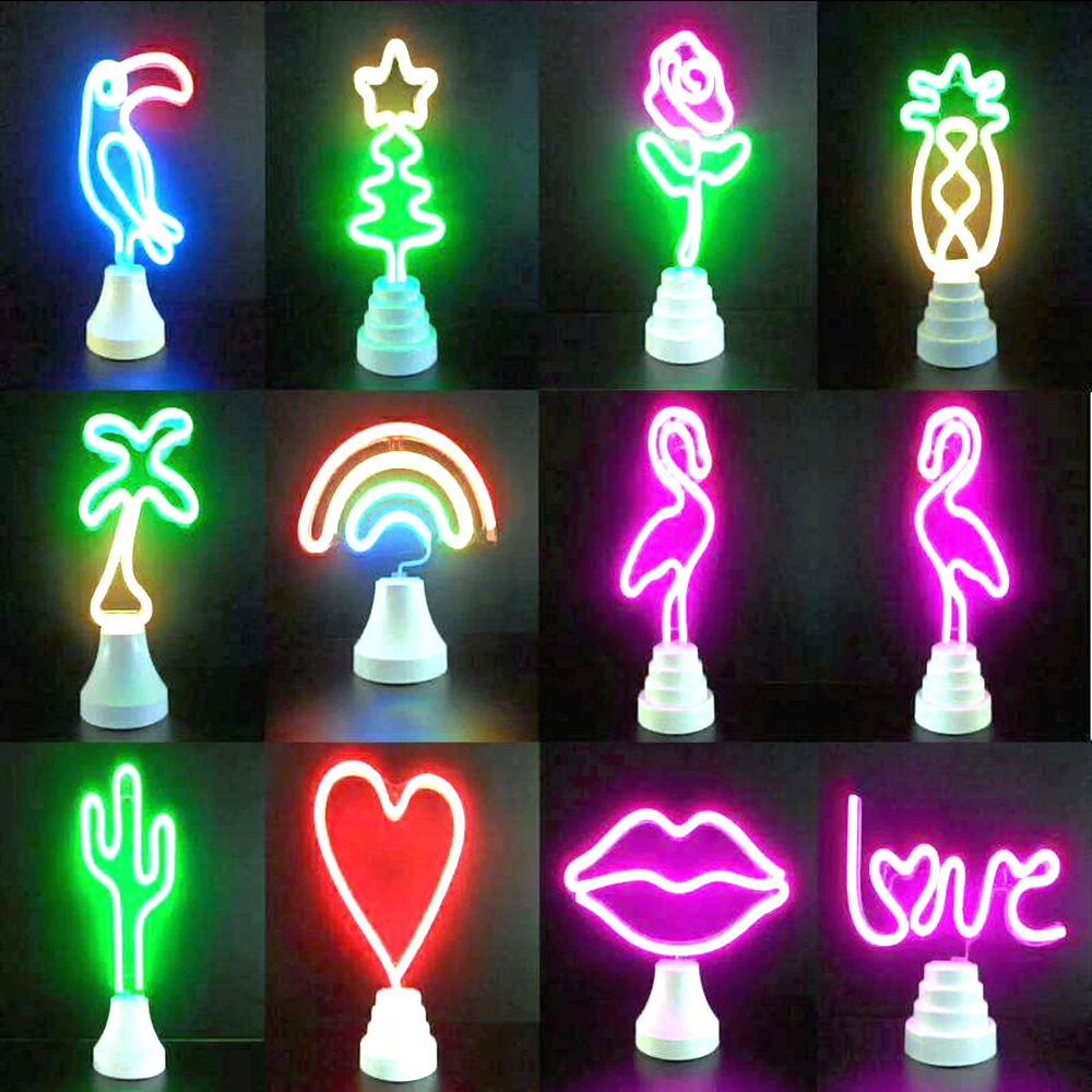 Светодиодная неоновая вывеска цветной неоновый светильник для праздника