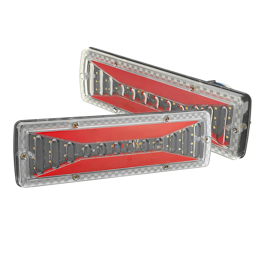 

12V/24V 42LED Rear Tail Light Turn Signal Brake Reverse Lamp Trailer Truck Lorry Car Trailer Lights Reversing Light