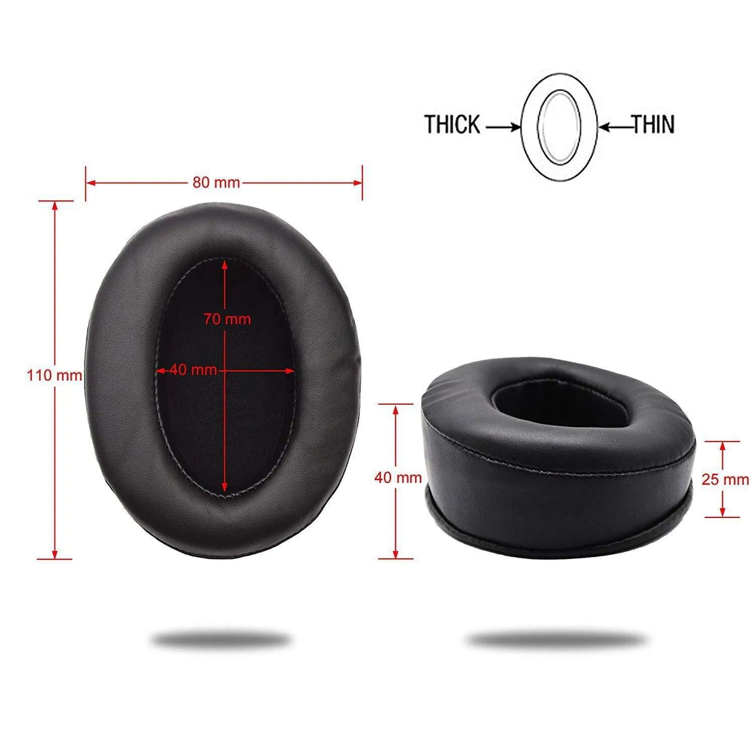 110*90 мм Сменные наушники для Brainwavz HM5 мягкие амбушюры Sony MDR V6/ZX 700 AKG 701 Q701 |