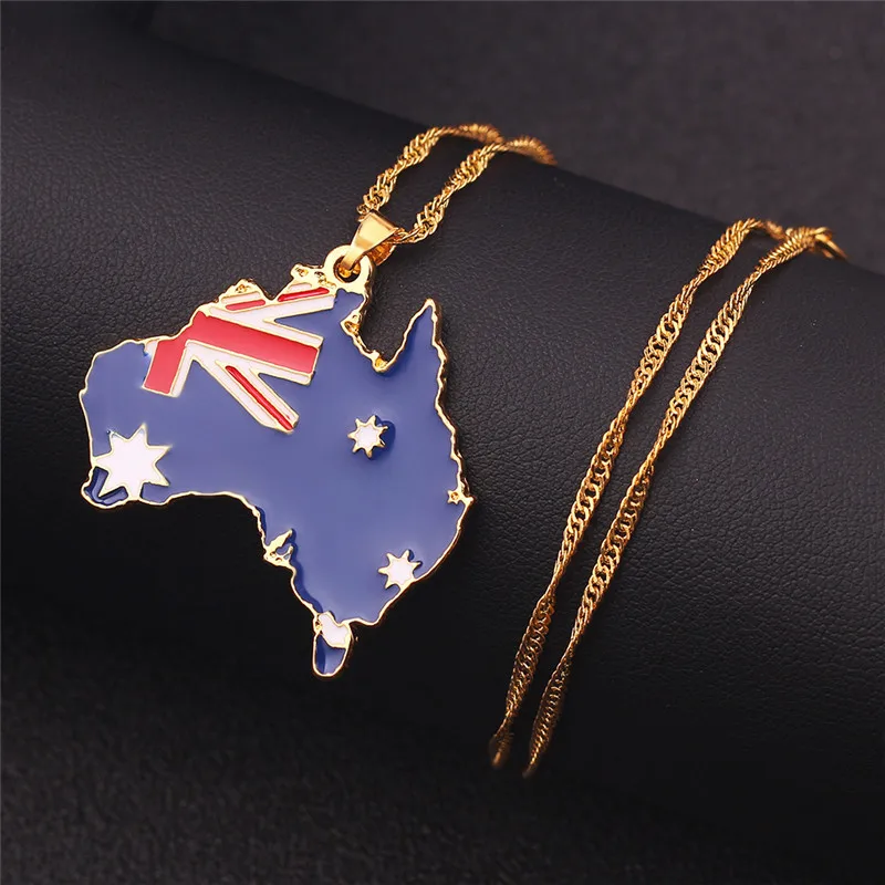 Ожерелье с надписью Республика Южный Судан австралийская карта стандартное