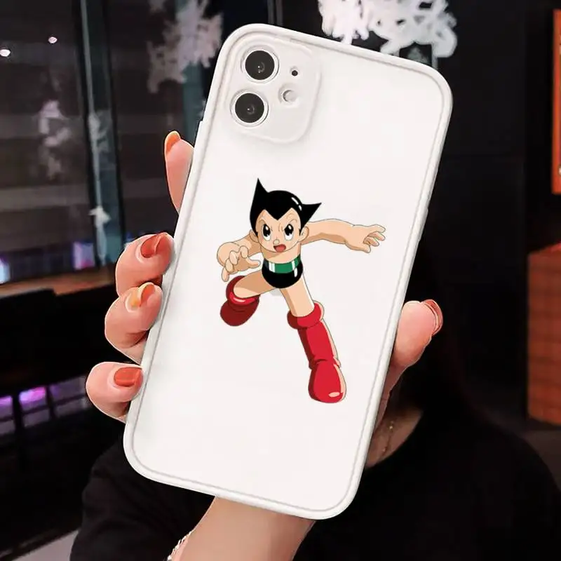 

Japanese anim Astro Boy FUNNY Phone Cases Matte Transparent for iPhone 7 8 11 12 s mini pro X XS XR MAX Plus cover funda