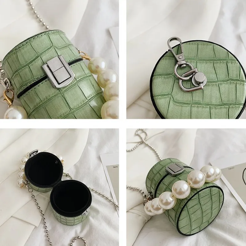 Новая модная мини сумка через плечо для женщин с каменным узором телефона на