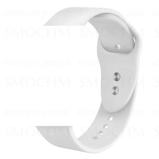 white silicone band Smochm IWO 10 gps часы Bluetooth умные часы спортивные Смарт часы Обновлено IWO 9 Беспроводное зарядное устройство для iPhone Android - Цвет: white silicone band