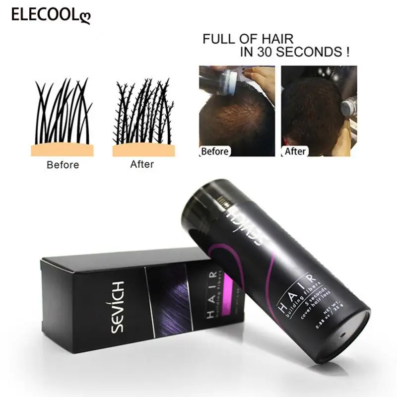 

ELECOOL Hair Building Fibers Keratin Thicker Anti Hair Loss Products Concealer Refill Thickening Fiber Hair Powders Growth 50g