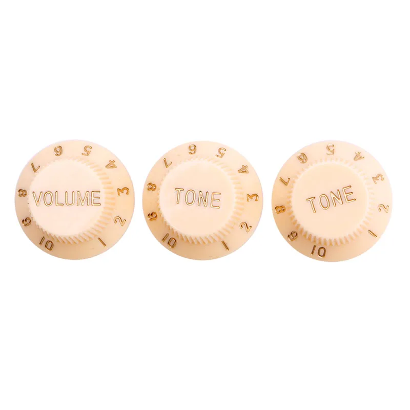 3Pcs/set New Plastic Guitars Strat Knob 1-Volume 2-Tone Control Knobs For Guitar Accessories | Спорт и развлечения