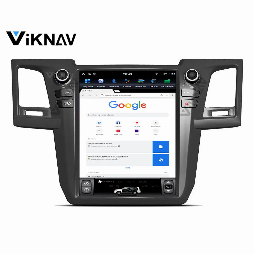 Tesla стиль Автомобильный GPS радио для Toyota Fortuner Revo 2004 2015 Авто DVD мультимедийный плеер