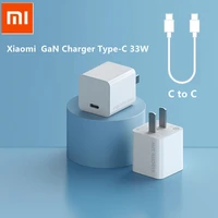 original xiaomi 33w max gan charger type c usb quick charge for iphone 12 x xs 8 xiaomi phone with 3a c to c charging line