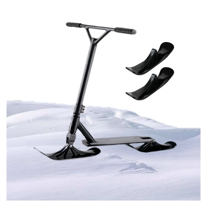 

2Pcs Snow Scooter Ski Conversion Attachment Converter Kit Board Ski Rack Sled Scooter Wheel Children Electric Ski Skate -40