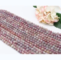 10mm natural smooth pink tourmaline%c2%a0 round stone beads for diy necklace bracelet jewelry make 15 free delivery