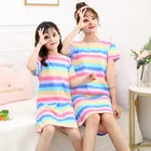 Детская летняя ночная рубашка принцессы для девочек, детские пижамы, платье для сна для девочек-подростков, ночные рубашки с героями мультфильмов, детская одежда для сна