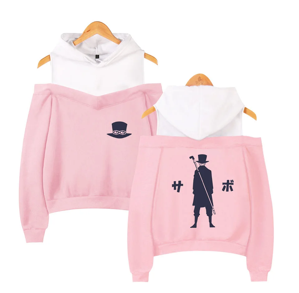 

Japan Anime One Piece Hoodie Women Harajuku Streetwear Hip Hop Long Sleeve Sexy Off Shoulder Pullover Hooded Sweatshirts