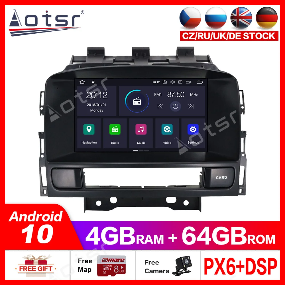 

Android10.0 4G+64GB Car Radio DVD Player GPS multimedia Radio for OPEL Vauxhall Holden Astra J 2010 -2013 car GPS Navigation dsp