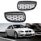 Пара бриллиантовых грилей передней решетки автомобиля для BMW E92 E93 3 серии 2-Door 2006-2014, бампер, гоночный гриль, автомобильные аксессуары