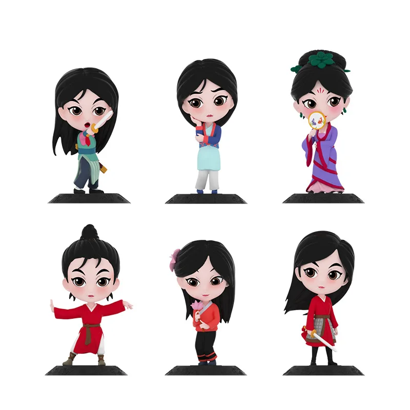 

Exquisite and cute Mulan Blind Box Girl from the Army 2020 Net Red New Hand-madeOrnaments Trendy Anime Peripheral Gift Blind Box