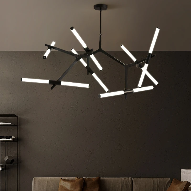 

Modern LED Ceiling Chandelier Lighting Living Room Bedroom restaurant Chandeliers Herringbone Creative Home Lighting Fixture