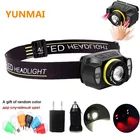 Фонарь налобный портативный с зумом, миниатюрный светодиодный фонарь с USB-зарядкой, фонарь для кемпинга и рыбалки