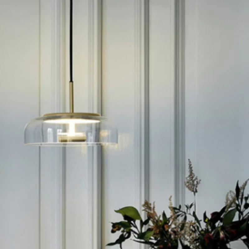 

Modern Glass Pendant Lamp Round Pendant Lights hanglamp For living room kitchen bar Luminaires fixture home lighting Nordic Lamp