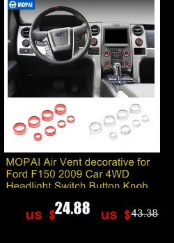 MOPAI для Ford F150 Raptor 2009- ABS Автомобильная центральная консоль навигационная панель декоративная крышка для Ford F150 Raptor 2009