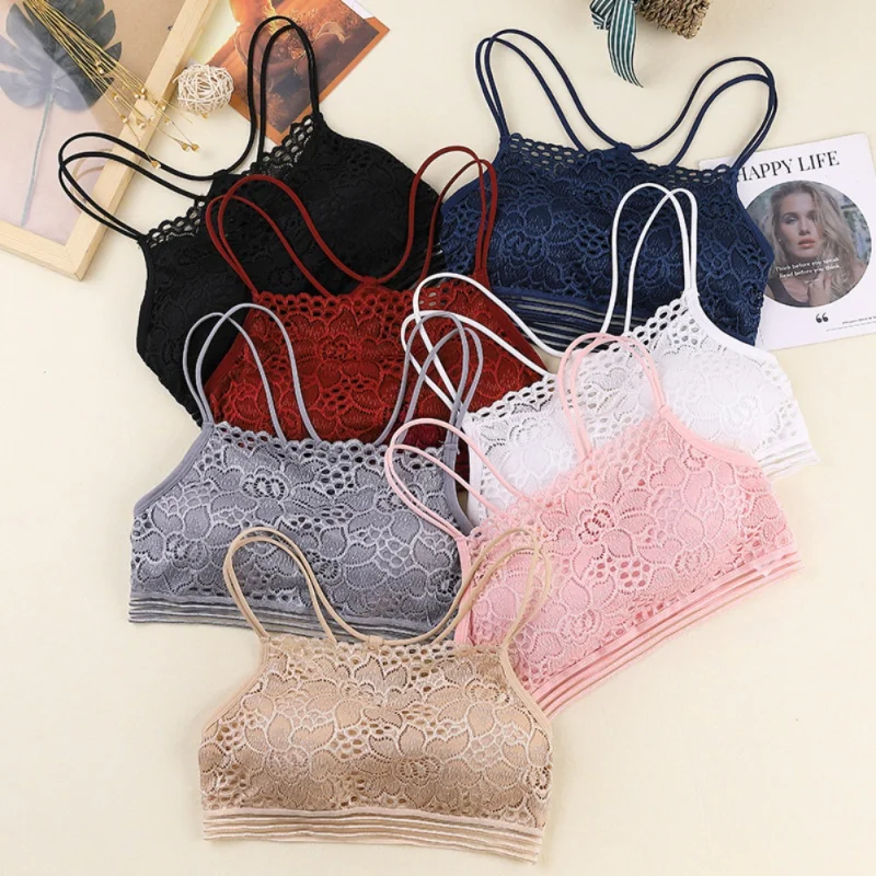 Кружевной облегающий топ на бретельках сексуальный обмотанный груди женский