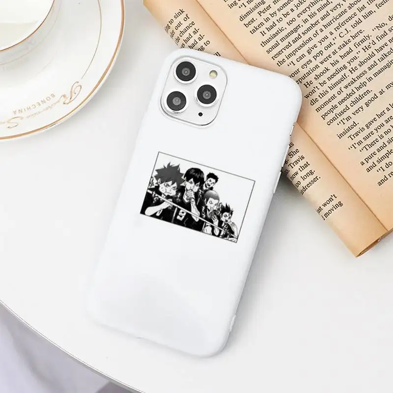 

Volleyball boy Kuroo x Kenma Haikyuu Phone Case Candy Color for iPhone 6 7 8 11 12 s mini pro X XS XR MAX Plus