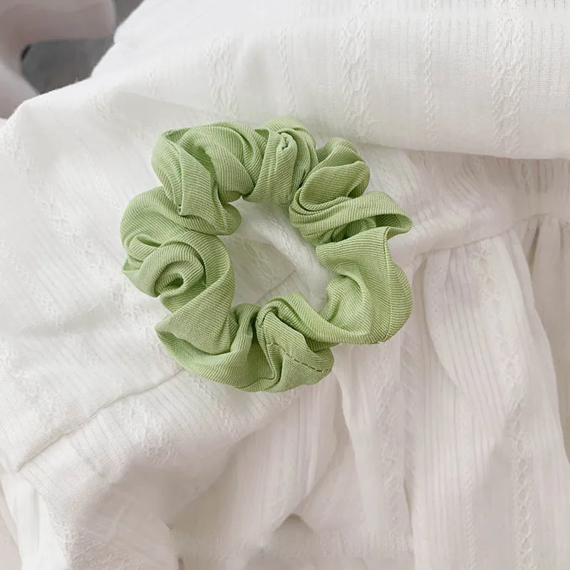 Небольшая веревка для волос карамельных цветов однотонное тканевое кольцо