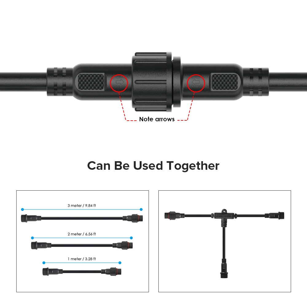Водонепроницаемый разъем для светодиодной ленты 5 пар 2/3/4/5 контактов|led connector|led