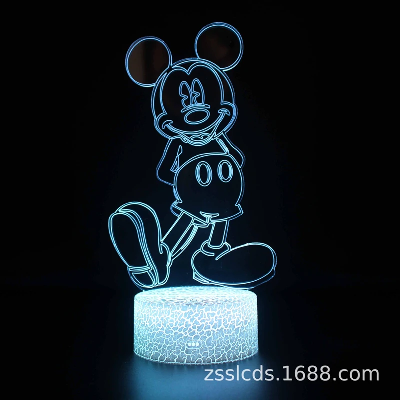 

3D Cartoon Night Lights Acrylic Plate USB Battery Table Decorative Lamp Bedroom Room LED Night Lamp For Girls Kids Birthday Gift