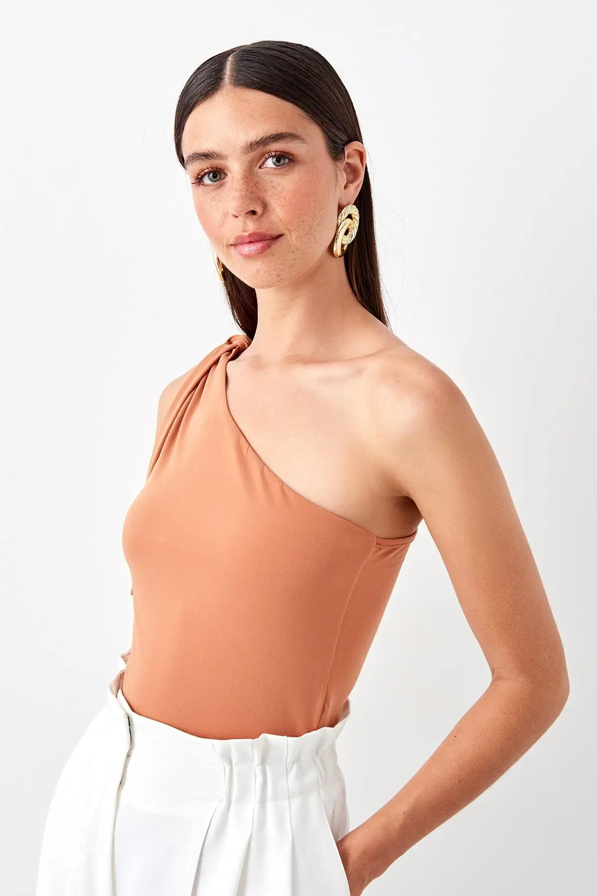 Trendyol горчичная шнуровка detayli Body TPRAW20BD0016 |