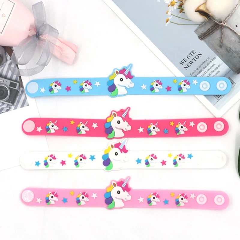 Модный Детский милый браслеты с изображением единорога цветной браслет