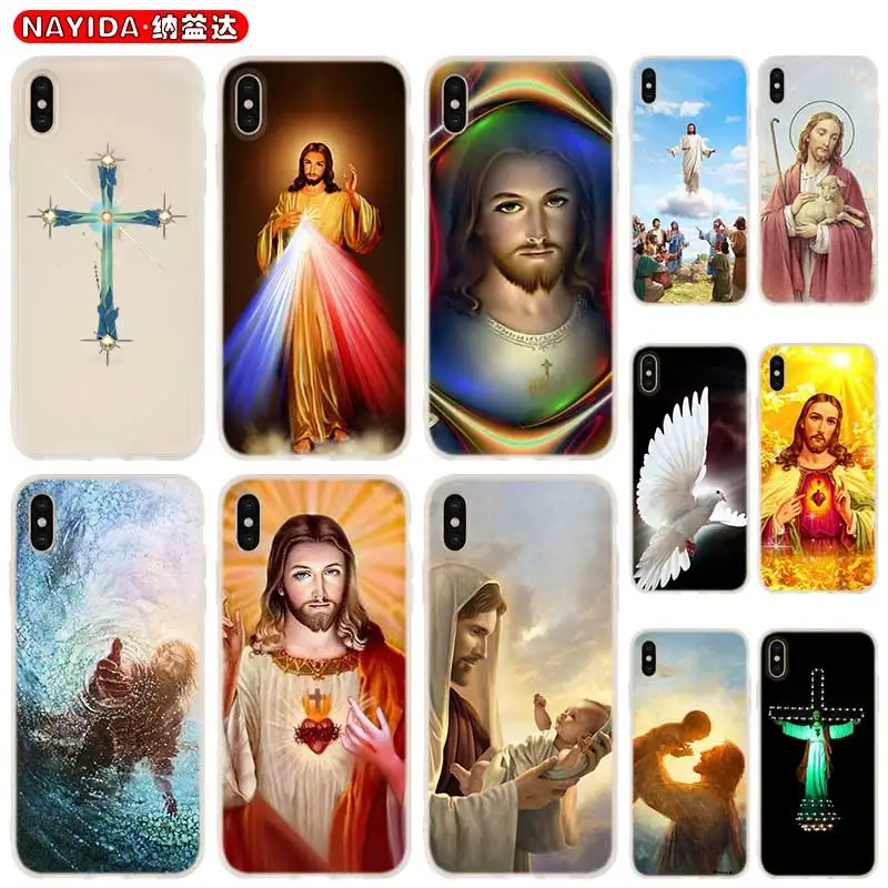 

Soft Case For iPhone 13 12 11 Pro X XS Max XR 6 7 8 G Plus SE 2020 Mini Cover Amen Jesus