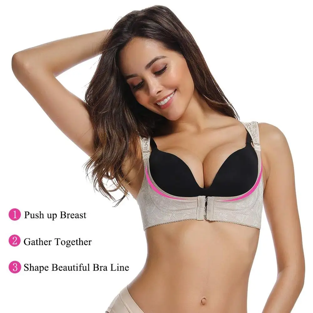 Женский Регулируемый эластичный пояс для поддержки спины Корректор осанки груди