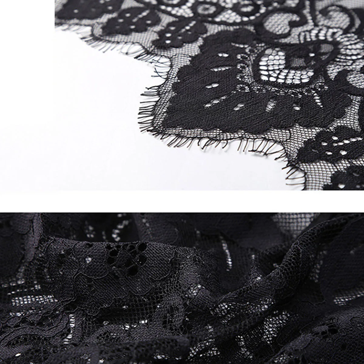 2Pcs Sexy Sheer Lace Sleep Wear Women Nightgowns With Panties Sets See Through Backless Floral Mesh Deep V Neck Nightdress