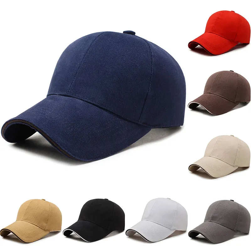 

Unisex Autumn Winter Cotton Baseball Caps Long-Brimmed Fishing Cap Sunscreen Hat For Men Outdoor Sports Hats Fashion Peaked Caps