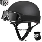 Винтажный полулицевой мотоциклетный шлем Casco Casque Moto Retro Helmet