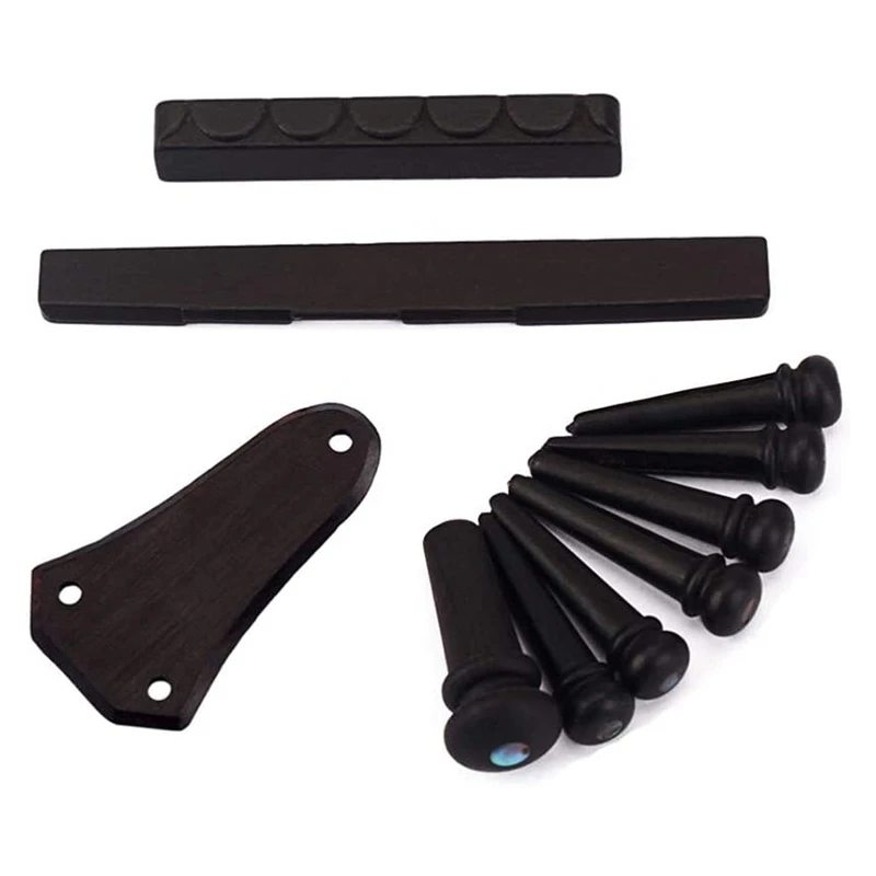 Деревянное гитарное село ДЛО 10 шт. крышка для бас-моста булавки с зеленым