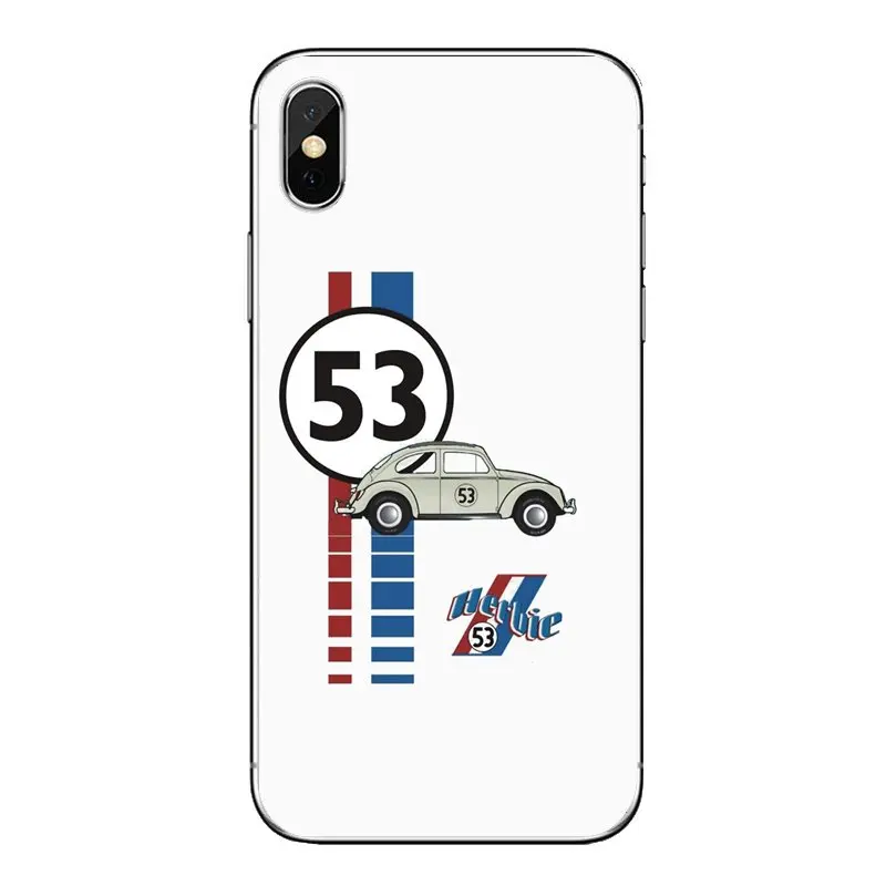 TPU Transparent Case Covers For Xiaomi Mi6 Mi 6 A1 Max Mix 2 5X 6X Redmi Note 5 5A 4X 4A A4 4 3 Plus Pro Herbie 53 VW bug beetle |