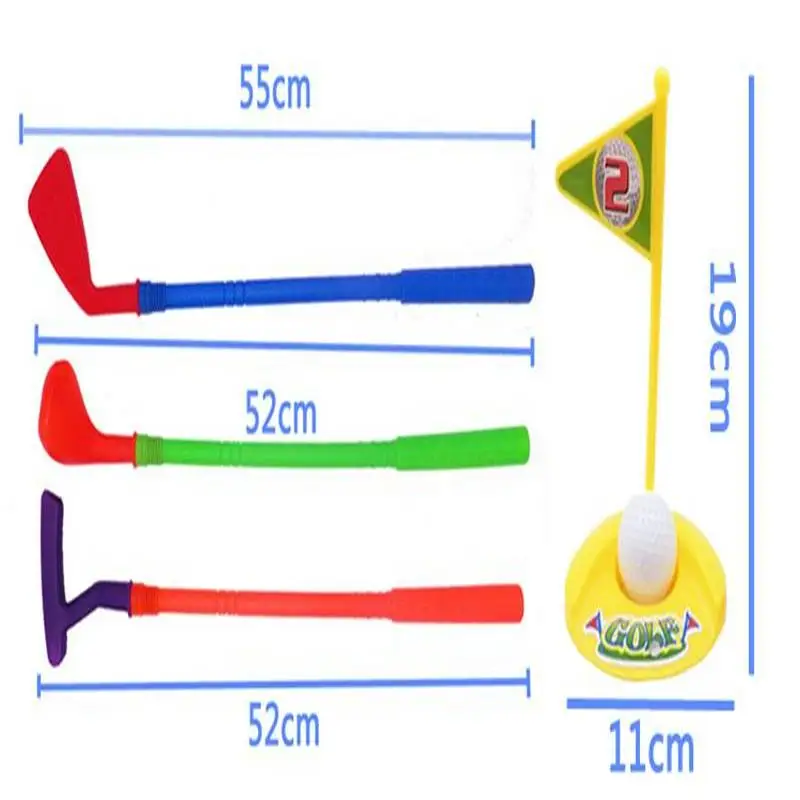 Гольфы для клюшек портативные тележки детский игрушечный комплект мини гольфа с