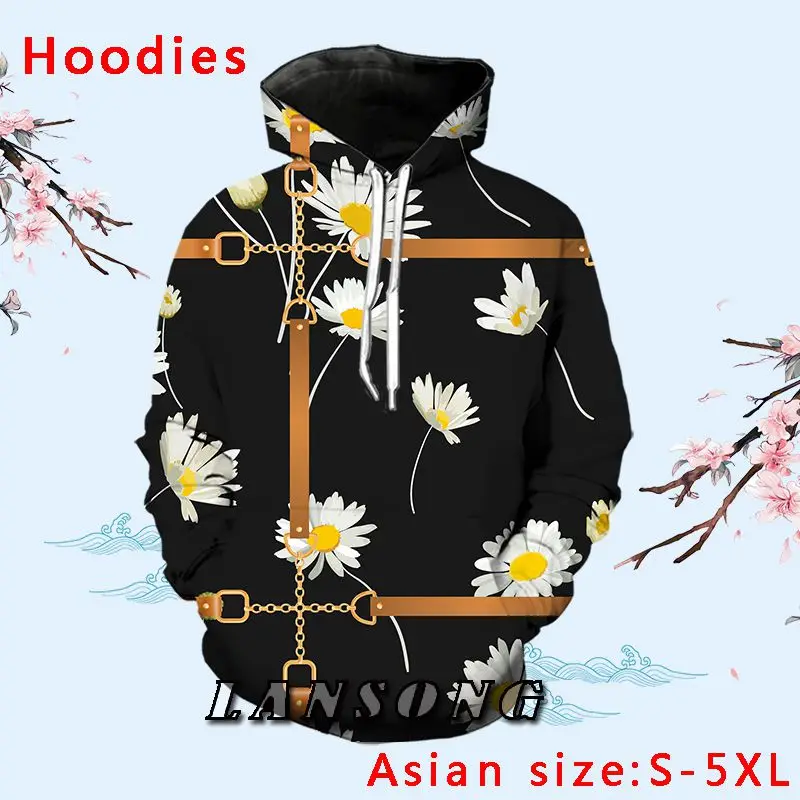 

LIASOSO 2022 Yellow Flowers Hoodies Men Women Sweatshirt 3d Print Harajuku Funny Hoodie Jacket Streetwear Tee Anime Clothes