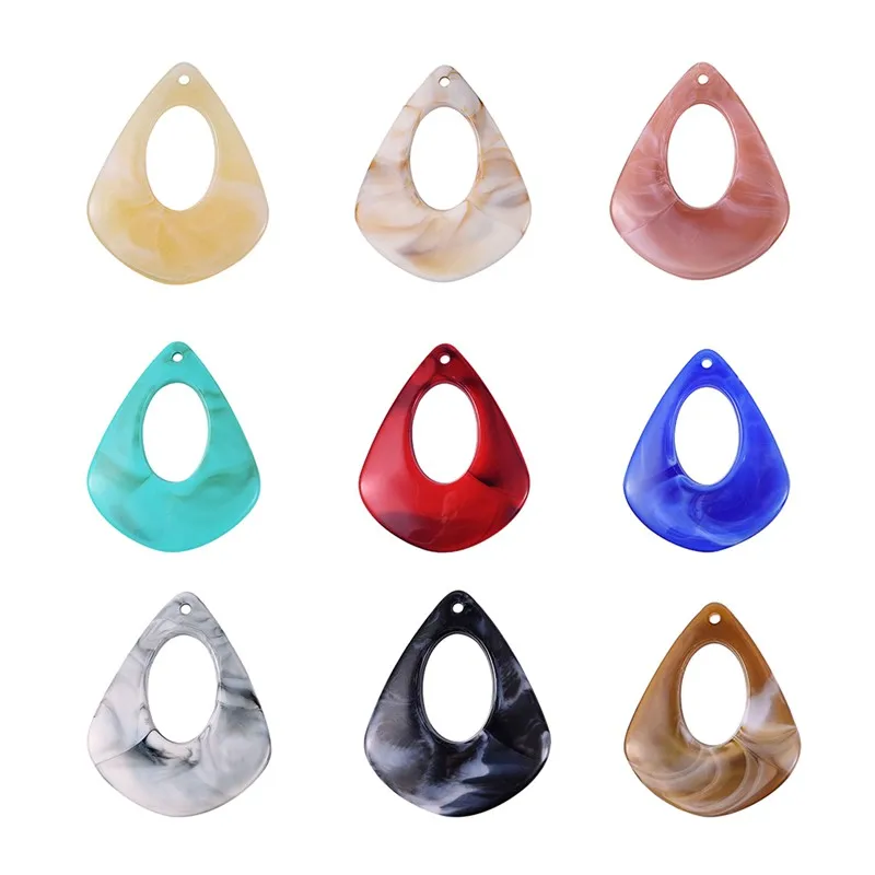

170pcs/500g Mixed Color Drop Shape Acrylic Pendants Charms for Jewelry Making DIY Bracelet Necklace Finding 41x33.5x5mm