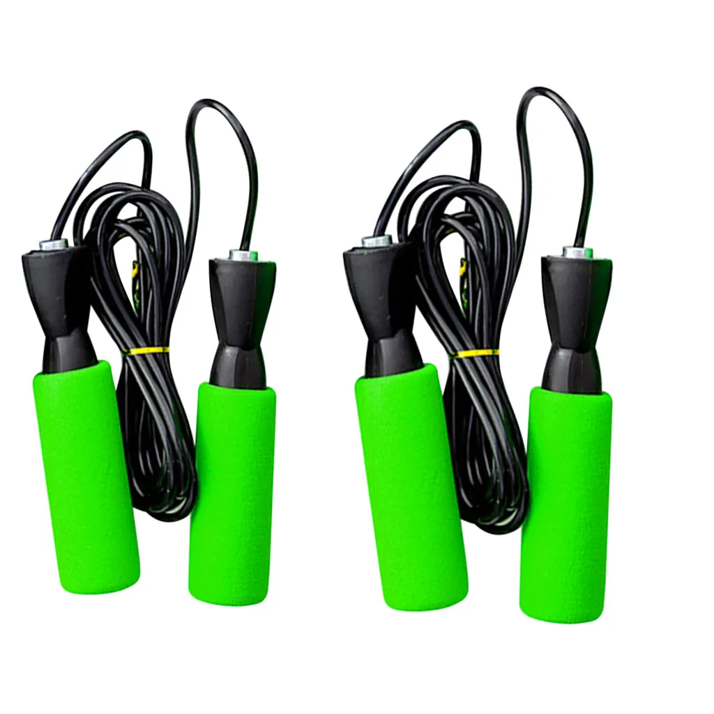 

2pcs High Quality Speed Skipping Jump Rope Adjustable Sports Lose Weight Exercise Gym Crossfit Fitness Equipment3.20