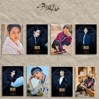 2pcsset kpop stray kids posters unlock in life double knot levanter film 1 slump self adhesive stay collections bang chan felix