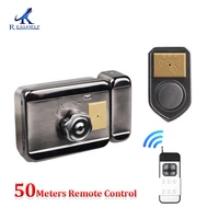 125khz card lock 50 meters remote control magnetic card door lock 4pcs aa alkaline battery power on easy install