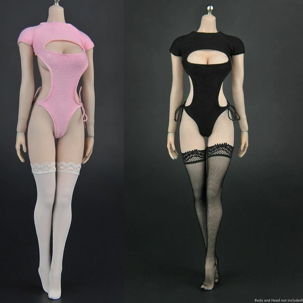 1/6 ZYTOYS ZY5027A /B Pink / Black Cat Hairpin Corset Stockings Clothing Fit 12&quot Female Figure Doll Toys |