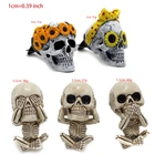 Автомобильный держатель освежителя воздуха, зажим для духов, креативный дизайн, череп, автомобильная внутренняя отделка для автомобиля, освежитель воздуха