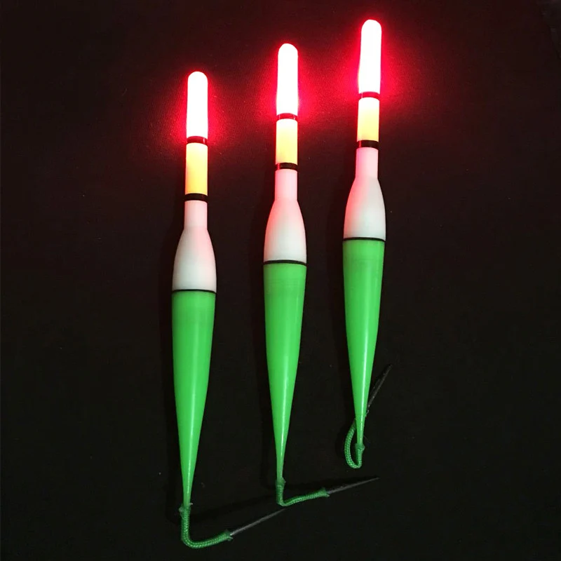 

1pcs Smart Fishing Buoy Bite Alarm Bait LED Light Change Color Automatic Night Electronic Replacement Buoy Glows In The Dark